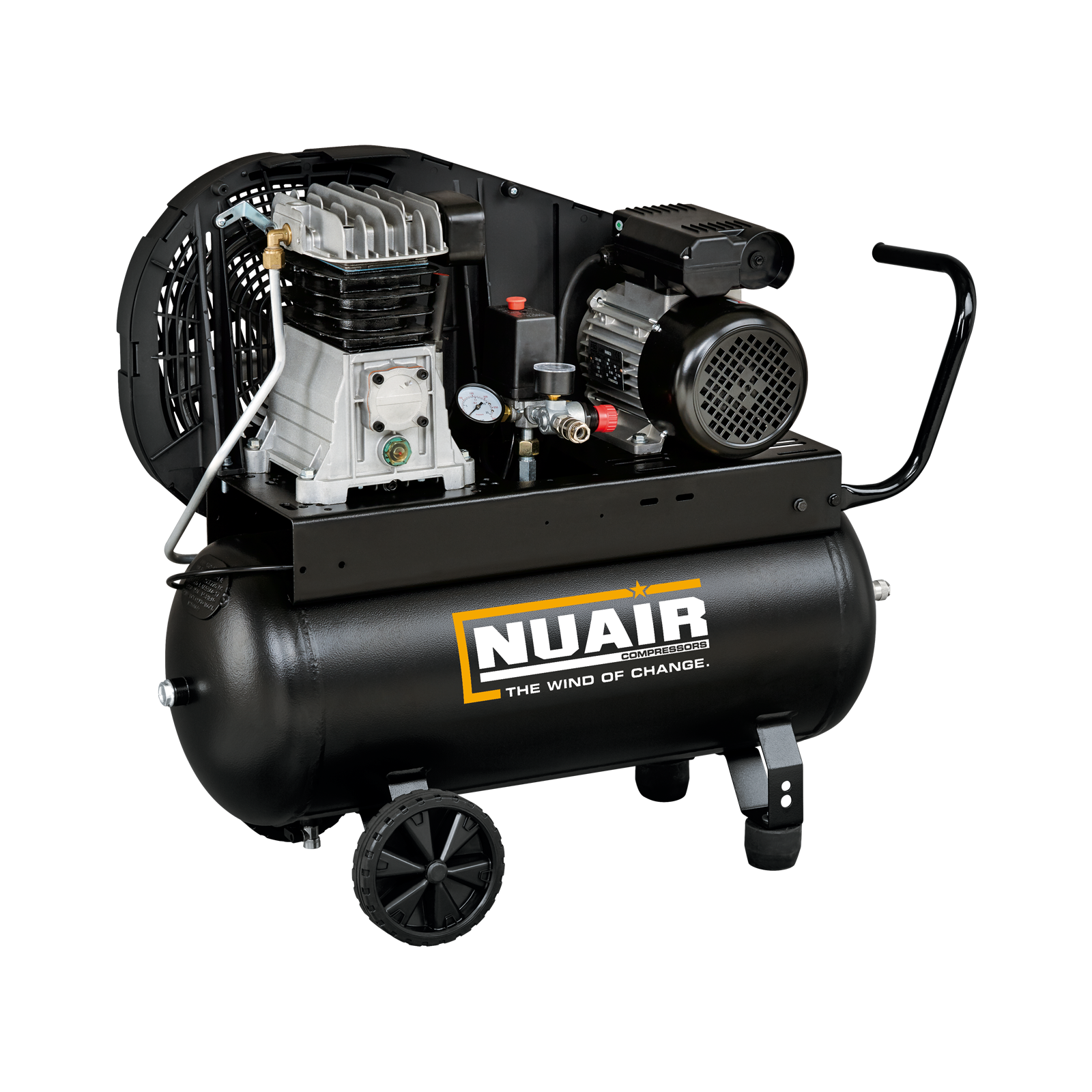 B2800/30 CT2 Compressore professionale a cinghia monostadio, adatto per artigiani e piccole industrie.