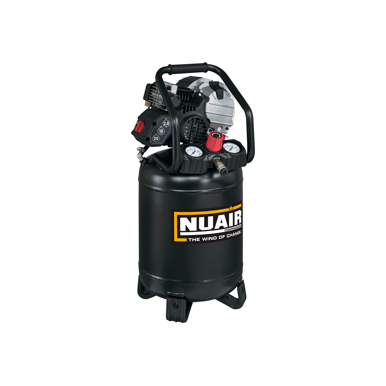 FU-227/10/24V Compressore lubrificato a vita, quindi adatto ad usi anche intensivi, ma che non richiede l’aggiunta di olio.