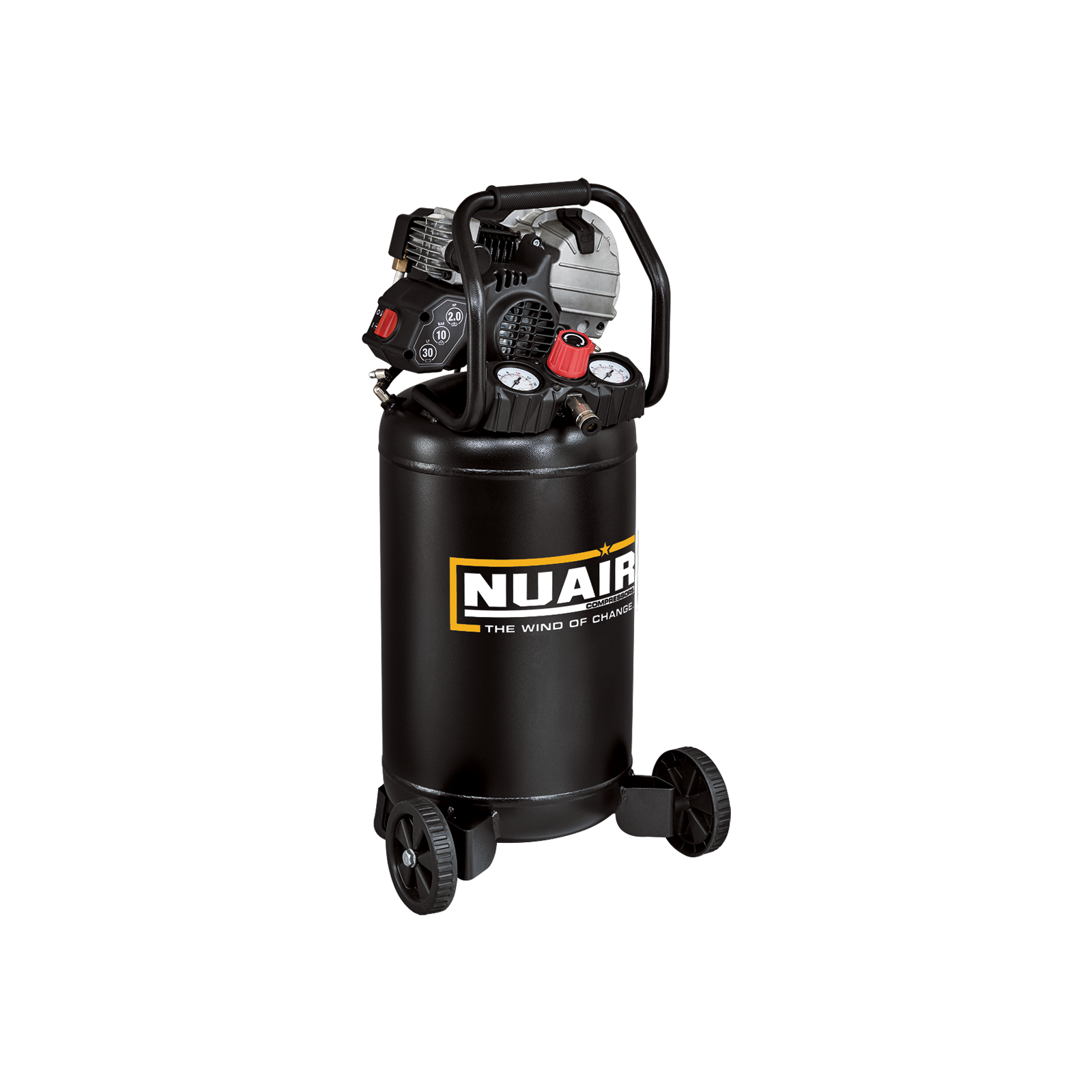 FU-227/10/30V Compressore lubrificato a vita, quindi adatto ad usi anche intensivi, ma che non richiede l’aggiunta di olio.