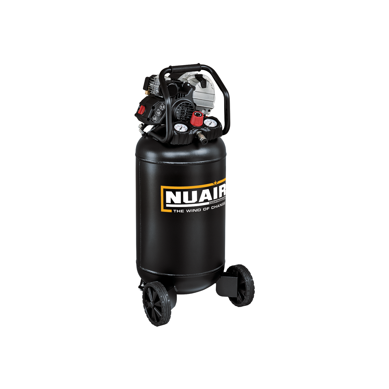 FU-227/10/50V Compressore lubrificato a vita, quindi adatto ad usi anche intensivi, ma che non richiede l’aggiunta di olio.
