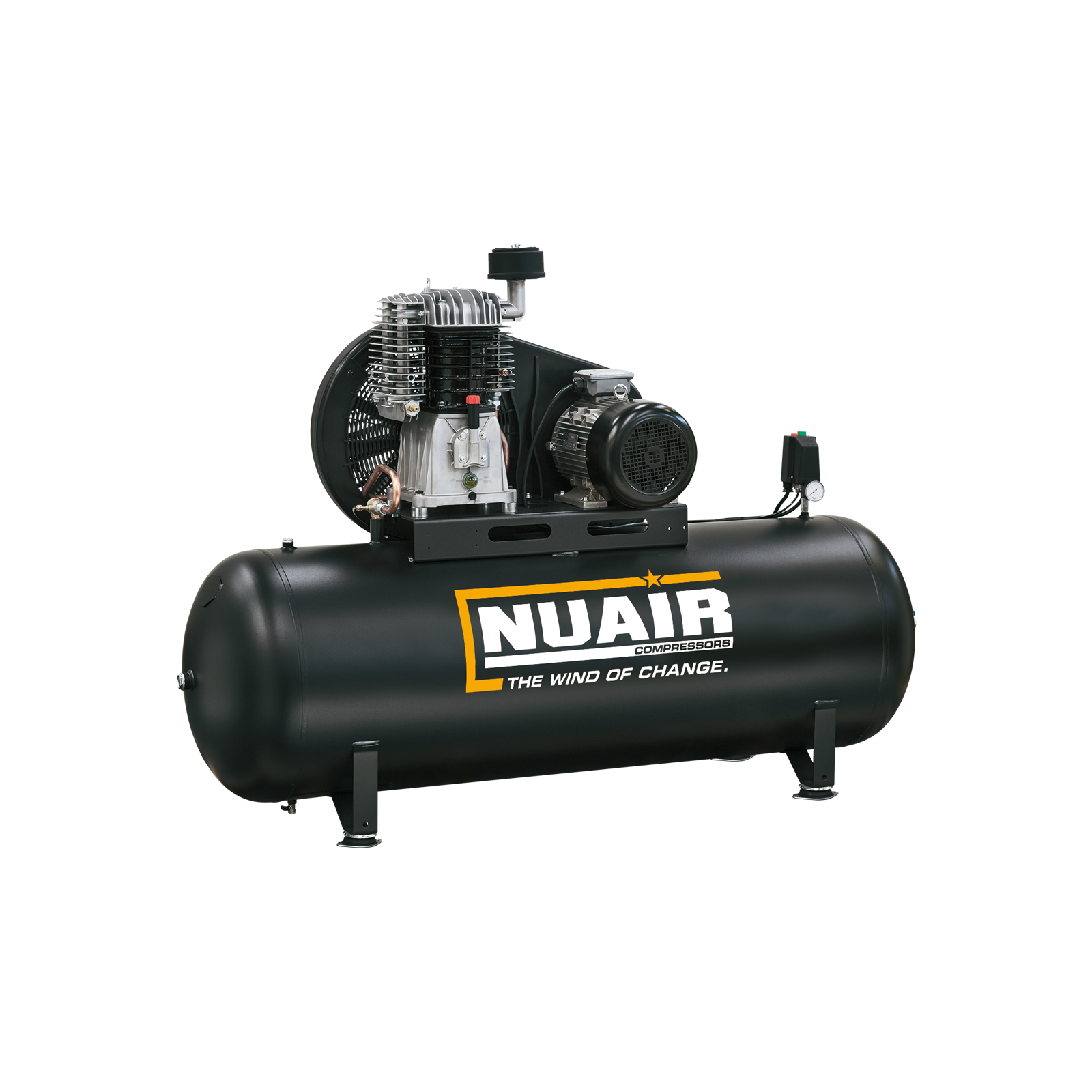NB5/5,5FT/270 AP Compressore ad alta pressione a cinghia bistadio, indicato per autoriparazioni e gommisti.