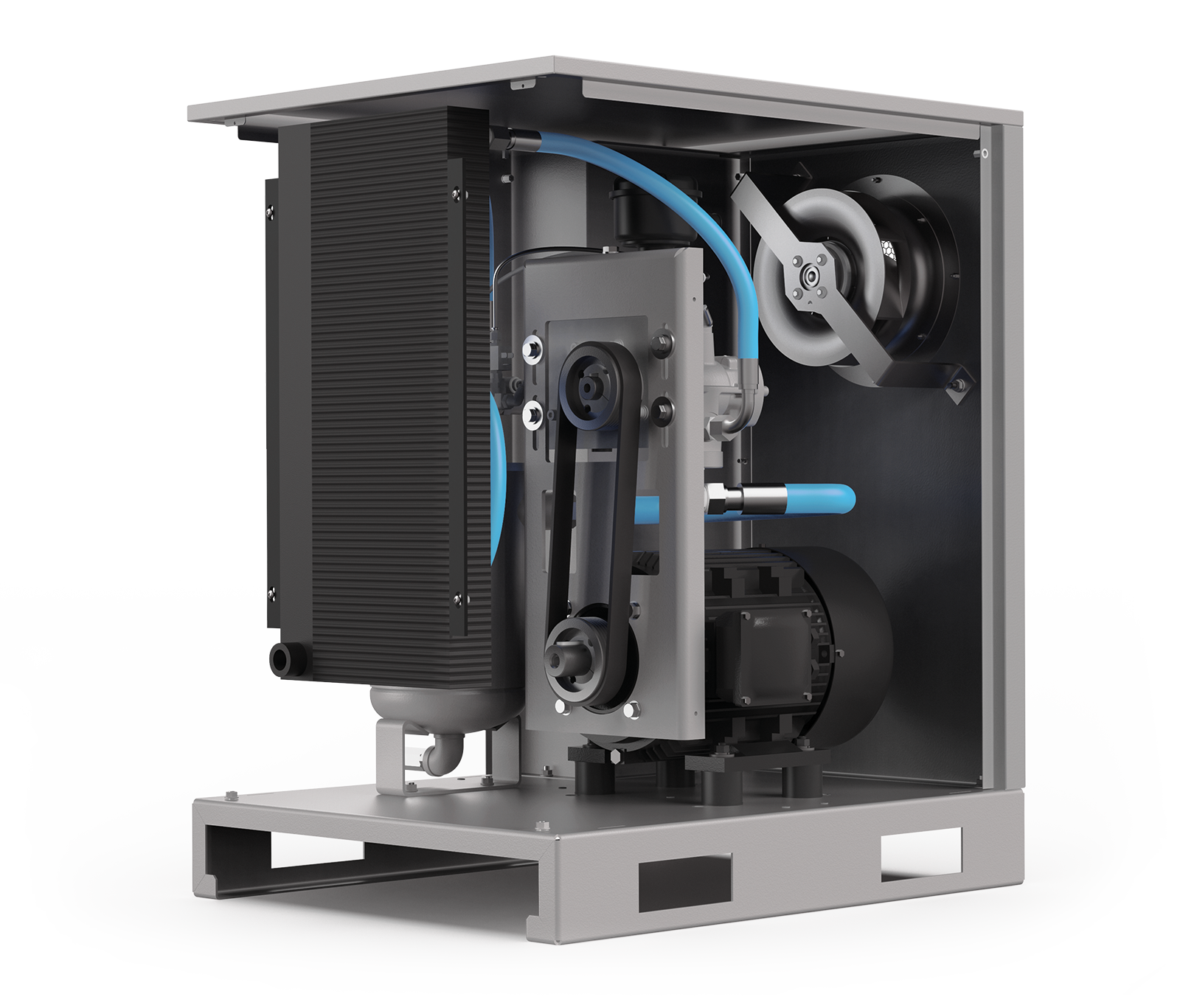 SIRIO-E 8-10 Compressore a vite con trasmissione a cinghia. altre applicazioni