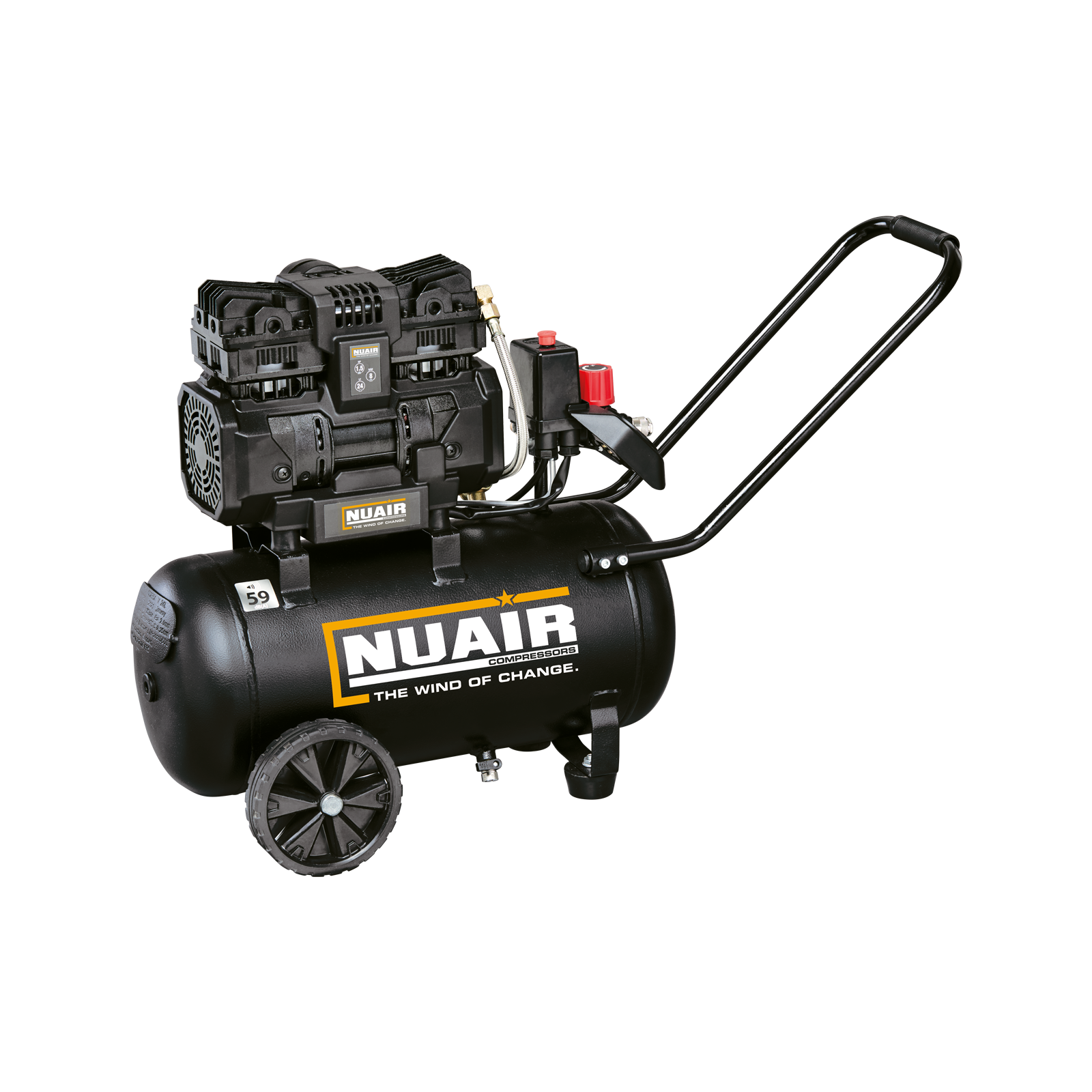 SILTEK TB 24 Compressore oilless silenzioso, adatto per hobbisti esigenti e professionisti.